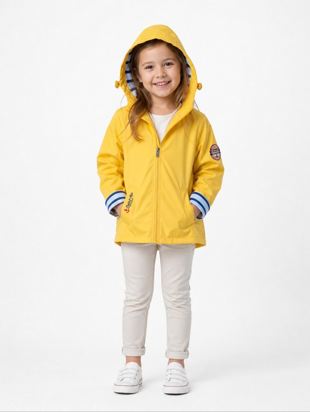 Waterproof Yellow Rain Jacket – Size 110 (5Y)